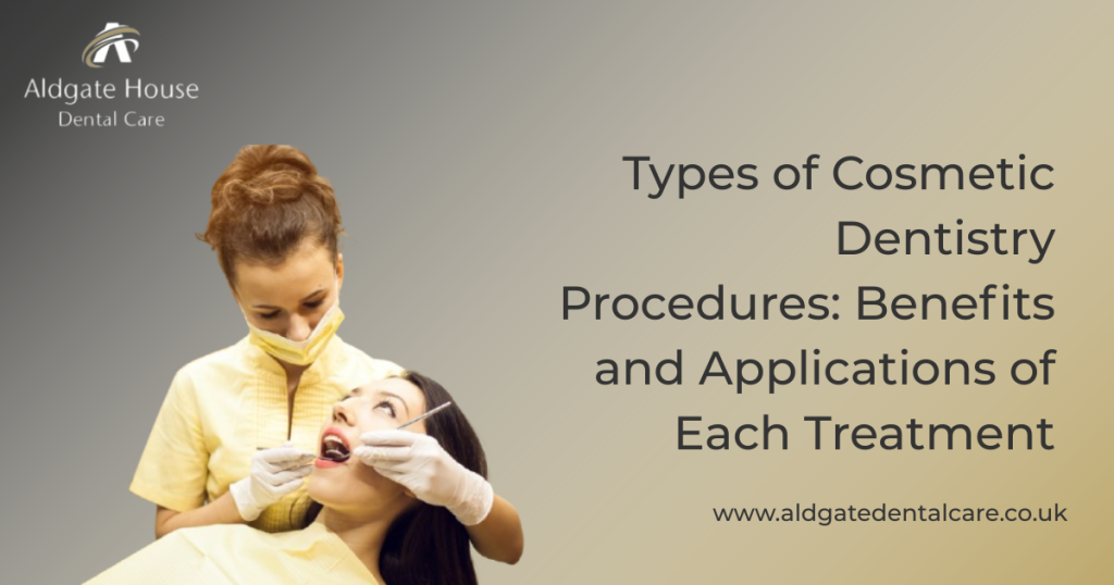 types of cosmetic dentistry procedures